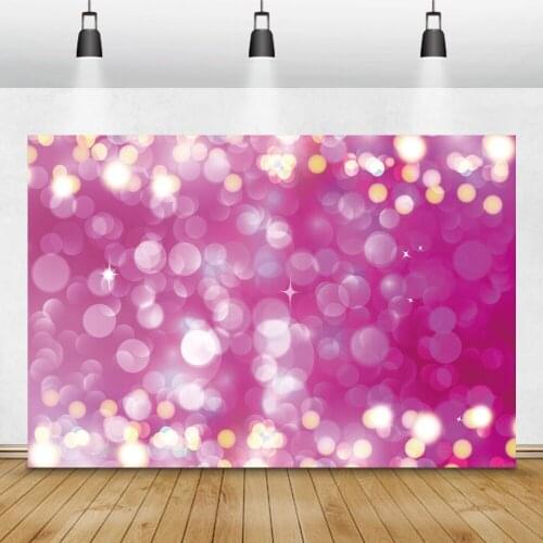 Valentines Day Photography Backdrops Pink Light Bokeh Shining Spots Dreamy Baby Portrait Photo Backgrounds Birthday Photophone