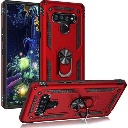 Funda Case for LG Stylo 7 Aristo 6 K22 K53 K92 5G K51S K40S K61 Q61 K50S Harmony 4 Armor Ring Stand Coque Phone Case Cover Capa