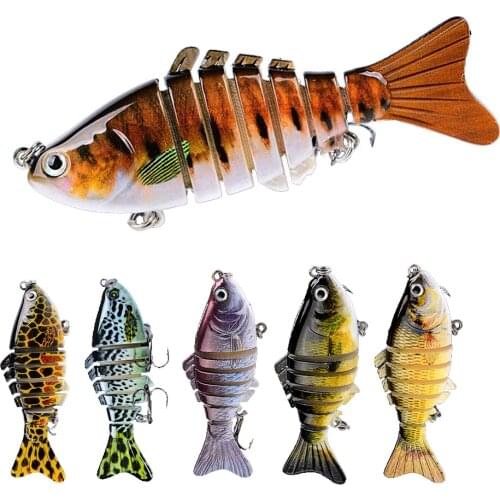 Hot Sale 100mm/15.5g Fishing Lure Sinking Jointed Baits Wobbler Multi-Section Fishing Baits Artificial Hard Baits Fishing Tools