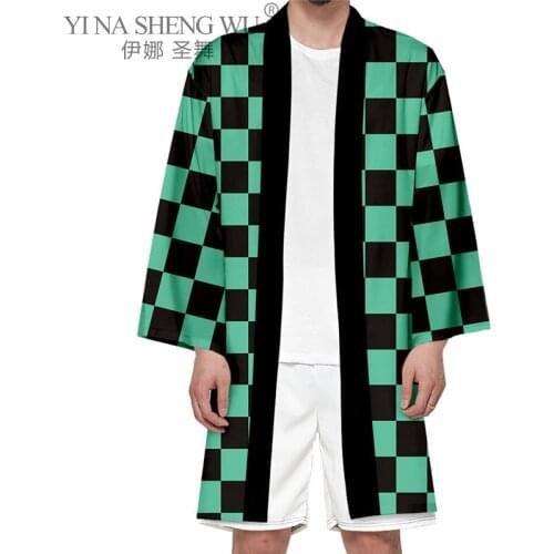 Summer Casual Men Streetwear Tops Tie Dye 3D Printed Japanese Kimonos Haori Yukata Cosplay Fashion Loose Casual Jackets Clothes