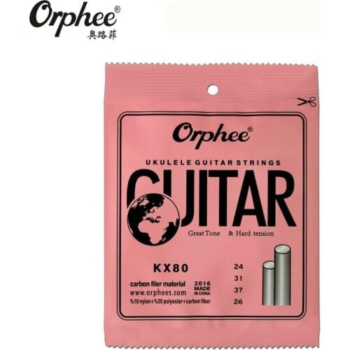 Orphee KX80 024-026 Ukulele Strings Crystal Nylon Line Music Wire Set Ukulele Accessories