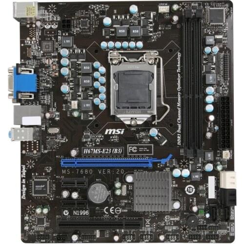 For MSI H67MS-E23 (B3) Desktop Mainboard LGA 1155 Intel H67 SATA 6Gb/s Micro ATX Intel Motherboard