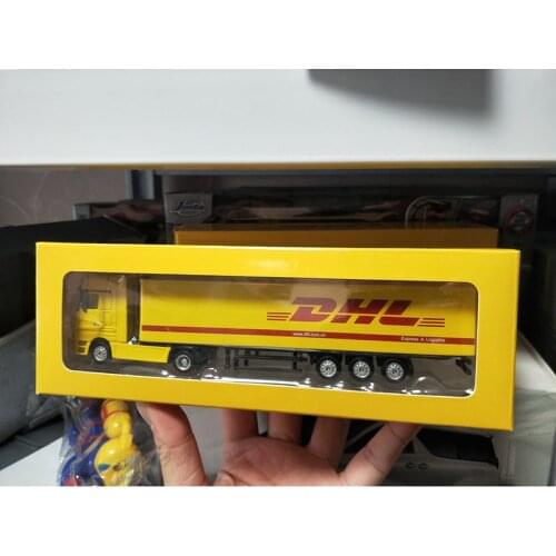 1/87 Diecast Alloy Truck Model Container Sea Shipping Transport Vehicle Toys Gifts Collection Display Souvenir