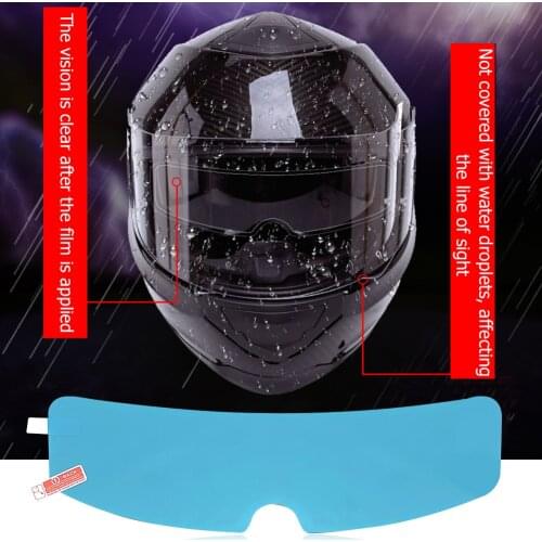 Motorcycle Helmet Visor Waterproof Film Kit Nano Coating Rainproof Film Professional Moto Accessorie