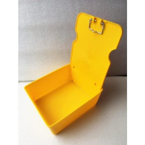 New 1 pc Dental Laboratory Working Case Pan Tray With Clip Holder-Yellow color