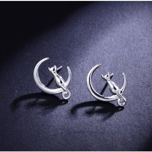 New Arrivals Korean Style Moon Cat Earrings For Women Lady Bridal Earrings Girls Gifts Pendientes Brincos 2021