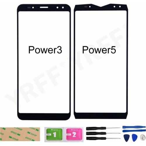 Power 5 3 Phone Front Outer Glass Pancel For Ulefone Power 3 / 5 Glass Screen Panel (No LCD Touch Screen)