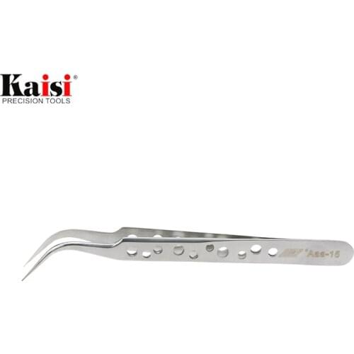 Kaisi Ultra Precision Tweezers Perforated Series AAA-11-15-16 Round tip stainless steel tweezers for iphone Repair tool