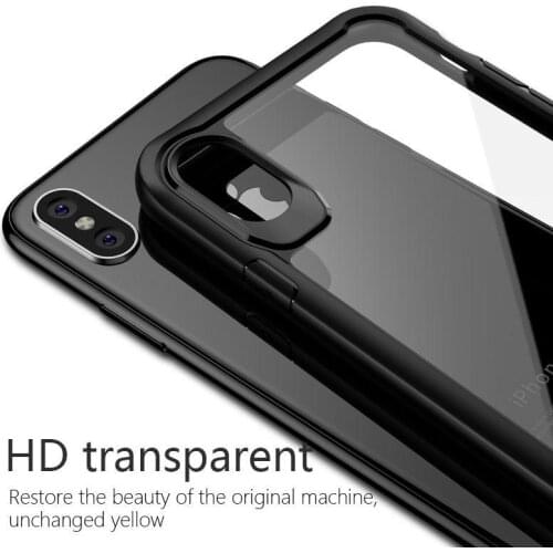 Clear Transparent Full Protective Anti-Scratch Resistant Back Bumper Hard Back Phone Shell for iPhone X for Apple Phone Case