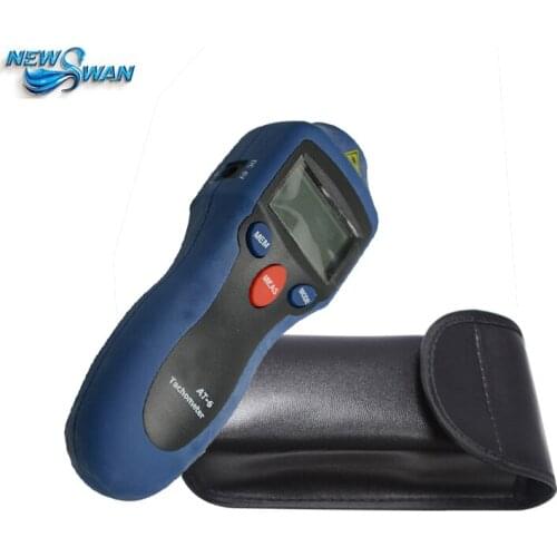 Hot Sale Professional AT6 Handheld Digital Tachometer Analyzer Motor Wind Wheel Tire Tachometer High Sensitive Speed Instrument