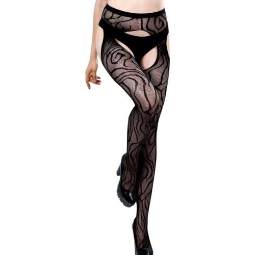 Sexy Stockings Fashion Womens Lingerie Net Lace Top Garter Belt Thigh Stocking Pantyhose Hosiery Socks Nightclubs Pantyhose
