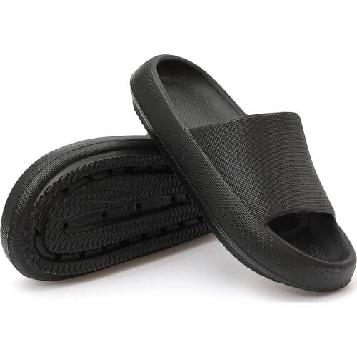 Mens Slippers Thick Platform Summer Beach Eva Soft Mute Slide Sandals Leisure Women Flip Flops Ladies Bathroom Anti-slip Shoes