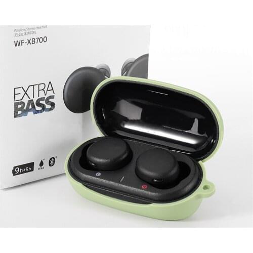 Silicone Case for Sony WF-XB700 Earphone Accessories Charging Box Cover Case for Sony WF-XB700 Earbuds Shell with Anti-lost Hook