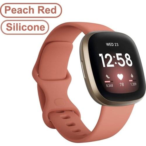 Silicone Fitbit Versa 3 Band Metal Strap For Sense Fitbit Bracelet Watchband Replacement Wristband Accessories For Versa3 Watch