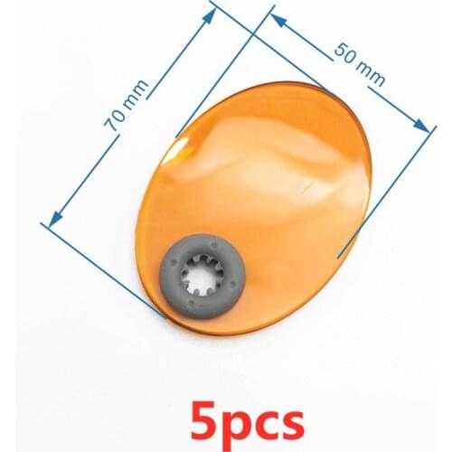 Dental Shield Plate Shade Board Light Hood Plastic Oval Shape for Curing Lamp Replacement 5pcs