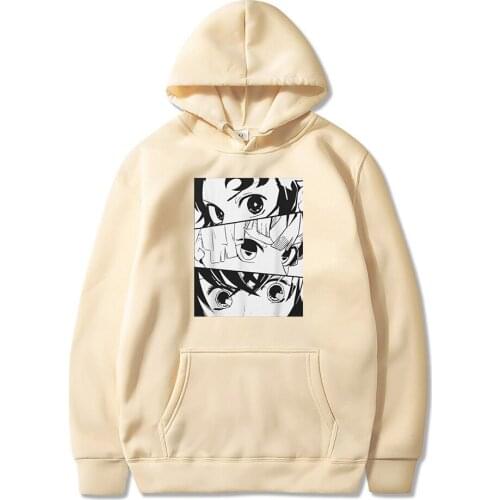 Demon Slayer Kimetsu No Yaiba Sweatshirt Men Women Harajuku Hip Hop Hoodies Tanjiro Kamado Pullover Long Sleeve Tracksuits