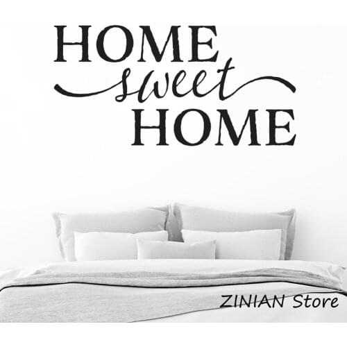 Home Sweet Home Vinyl Wall Art Stickers Hallway Foyer Living Room Decor Country Home Wall Decal Quote Removable Wallpaper Z071