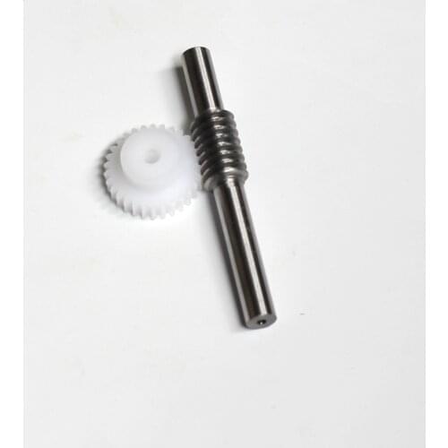 High Quality Standard Precision Worm Screw Gear POM 0.8 Modulus 45# Steel 0.8M 1:20/1:30/1:40/1:50 Teeth