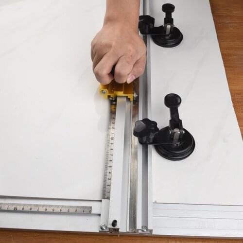 High-Precision Ceramic Tile Cutting Tool Glass Push Knife Manual floor Three-Wheel Suction Cup Tile Push Knife Cutter Tools