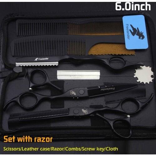 Japan Profissional hairdressing scissors set barber scissors Tijeras Pelo high quality Salon Thinning Shears Hairdresser Shaver