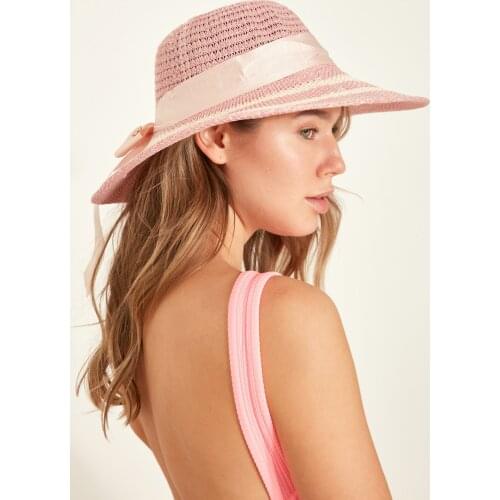 C & City Womens Sun Straw Hat T1740-08