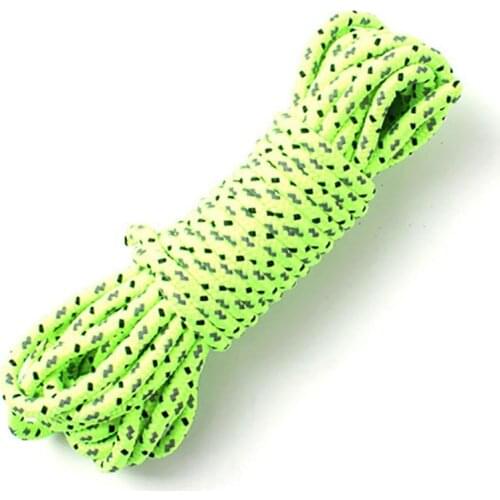 20M Green Reflective Guyline Canopy Tent Rope Guy Line Camp Cord Fluorescent Line For Camping Hiking Outdoor tent accessories