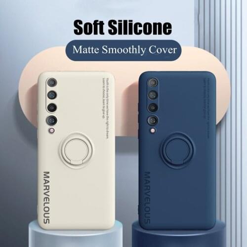 Liquid Silicone For Xiaomi Mi 10 T Mi10t mi10t 10T 10 S Case Plain Xiaomi Mi 11 Ultra Poco f2 f3 pro Redmi Note 9 9t 8 9T Cover