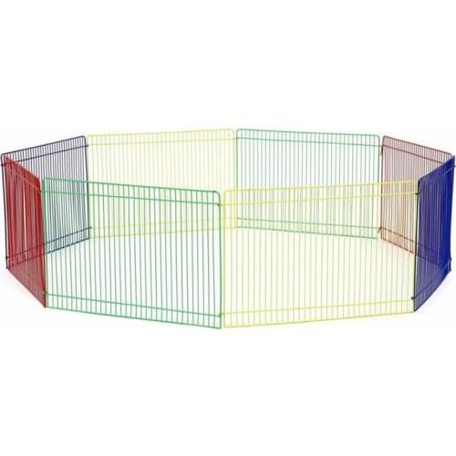 1Set Small Animal Cage Metal Fence DIY Pet Animal Fence Cage Kennel Crate For Dogs Cat Kennel 23x35cm