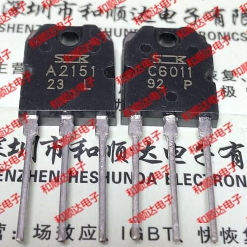10pcs / lot A2151 C6011 2SA2151 2SC6011 new pairing tubes stock TO-3P