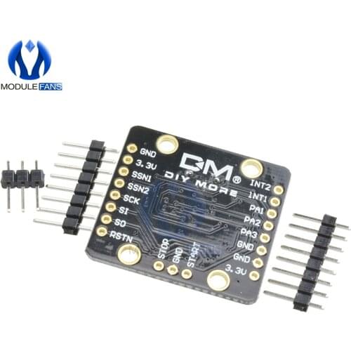 2-Channel 2CH Time-to-Digital Ultrasonic-Flow Converters Board Time-of-Flight Laser Range Finder Sensor Module U TDC-GP21