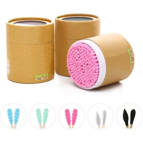 200pcs Bamboo Cotton Swab Wood Sticks Soft Cotton Buds cleaning of ears TamponsMakeup Tools Health Beauty