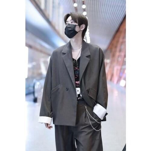 2021 Leisure star with the same style of Hong Kong style suit