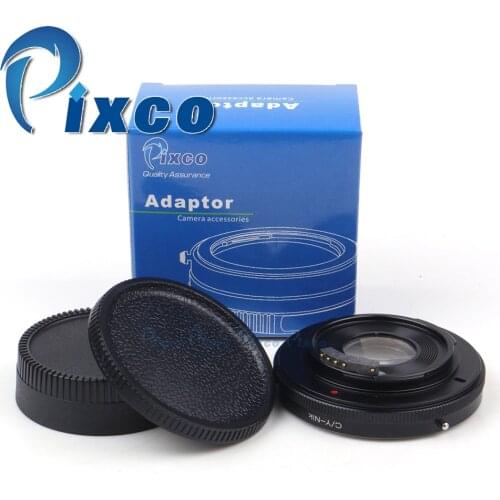 AF Confirm Infinity Lens Adapter With Glass Suit For Contax Yashica CY Lens to Nikon Camera D3200 D800/D800E D4 D5100 D7000
