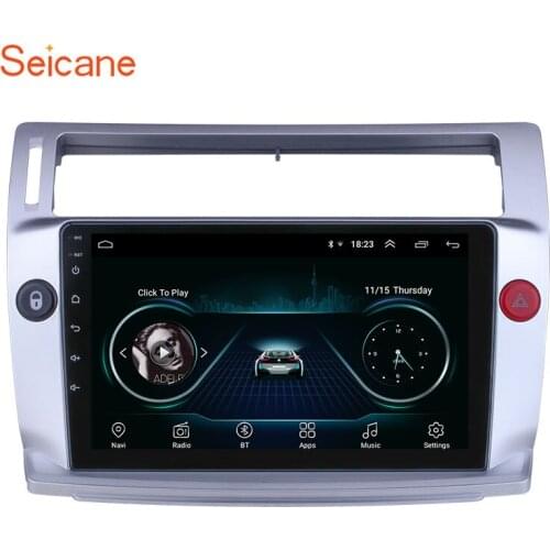 Seicane For 2009 Citroen Old C-Quatre Android 9.1 2 DIN 9 Inch GPS Navigation Touchscreen Quad-core Car Radio 2GB RAM 32GB ROM