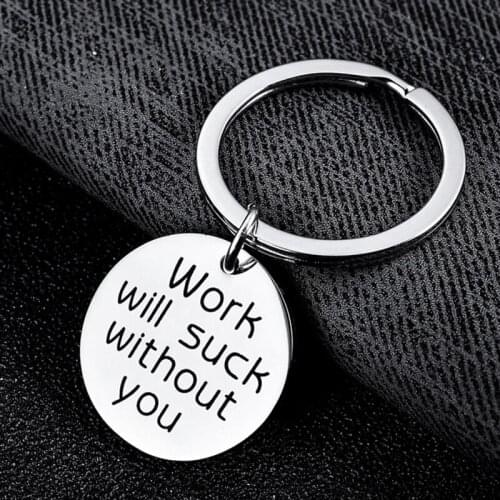 Keyring Coworker Leaving Gifts for Women Colleague Farewell Gifts Going Away Thank You Keychain Gifts for Women Men