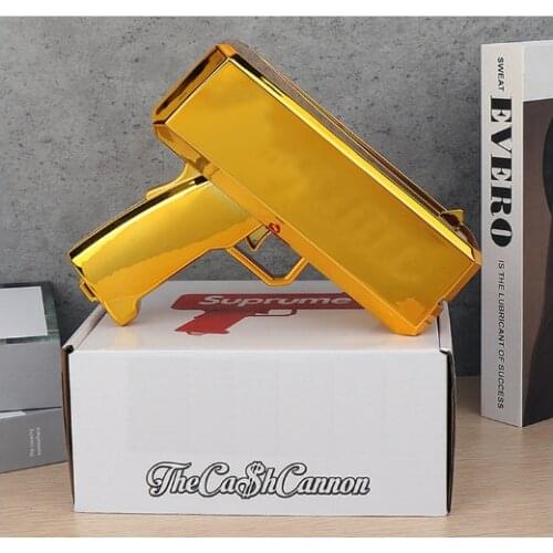 Sopu Money Gun Make it Rain Paper Spary Money toy gun, super dollar shooting gun, with 100 cash gun party props