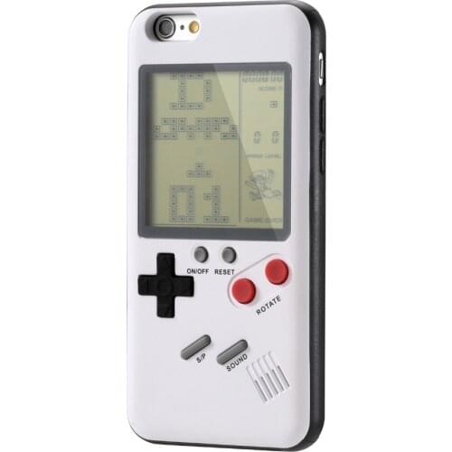 Retro Gameboy Tetris Phone Cases for iPhone XS MAX XR Soft TPU Can Play Game case For Iphone X 6 6S 7 8 plus cover coque