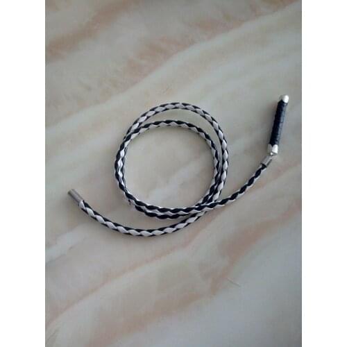 DIY 1/6th Black&White Leather Whip Model for 12"Phicen Male & Female Body Figure