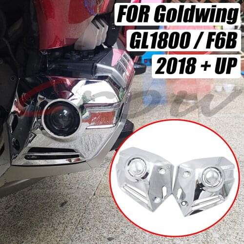 For Honda Goldwing 1800 F6B GL1800 2018 2019 2020 Motorcycle Chrome Pair Lower Cowl Covers