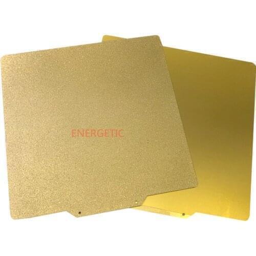 ENERGETIC 220x220mm Double-sided Ultem PEI Powder Coated Spring Spring Steel Sheet Heat Bed Build Surface for Anet,A8,Wanhao i3