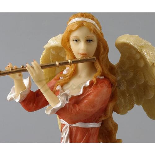 Weronis angel playing flute birthday gift Exquisite home decoration factory direct sale Home Factory Statue Figure sculpture