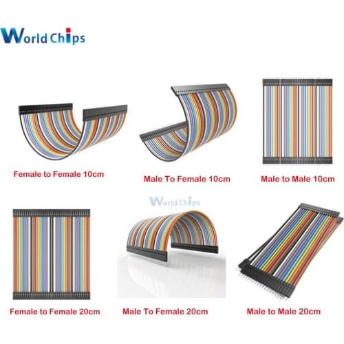 Dupont wire kit 120pcs 10cm 20cm 30cm male to male + male to female + female to female jumper wire Dupont cable for arduino diy