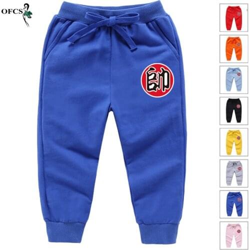 Hot Childrens Sports Pants Boys Girls Pants Spring Teenage Toddler Casual Fashion Long Trousers For Unisex Clothes Age 2-12Year