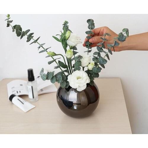 Metal Flower Vase Unbreakable Polished Flower Vase Stainless Steel Minimalist Crafts Flower Container Home Decor