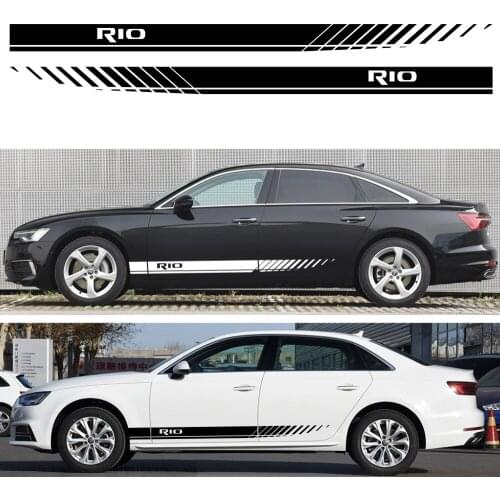 Kia fashionable stripe sticker RIO K5 VENGA motorsport decoration interesting side line vinyl car stickers car accessories