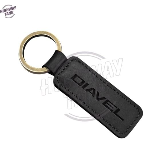 Motorcycle Cowhide Keychain Key Ring Case for Ducati X Diavel S 1260 Key