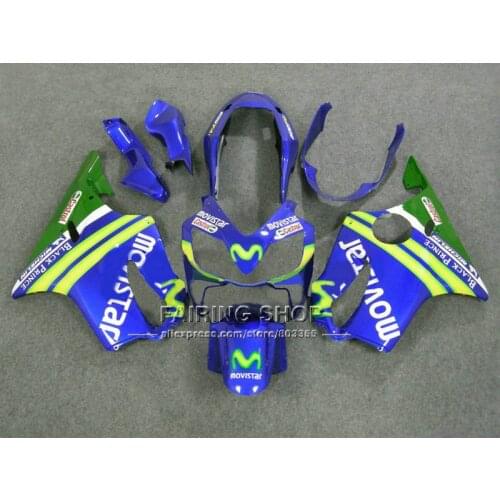 Movistar body repair parts for HONDA fairings kit cbr600 f4i 2004 2005 2006 2007 blue fairing parts F4i 04-07 CBR600 7RV