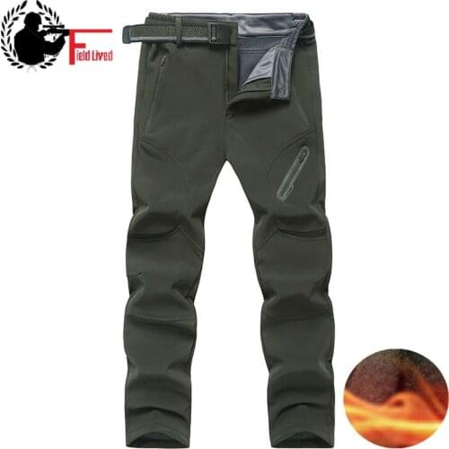 Men Winter Warm Cargo Pants Plus Size Big 4XL 5XL 6XL 7XL 8xl 9XL Thermal Fleece Military Pants Male Army Green Long Trousers