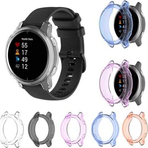 Soft Protective Case For Garmin Venu Cover Frame TPU Crystal Clear Silicone Protector Shell For Garmin Venu Watch Accessories