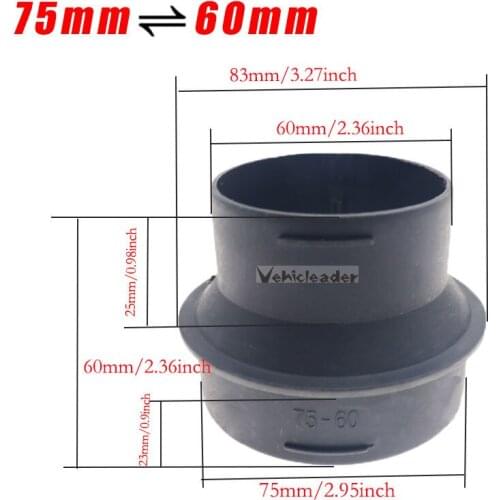 75mm 60mm Car Parking Heater Ducting Connector Conversion Joint Duct Pipe Reducer Adapter Converter Air Diesel Heater 2KW/D2
